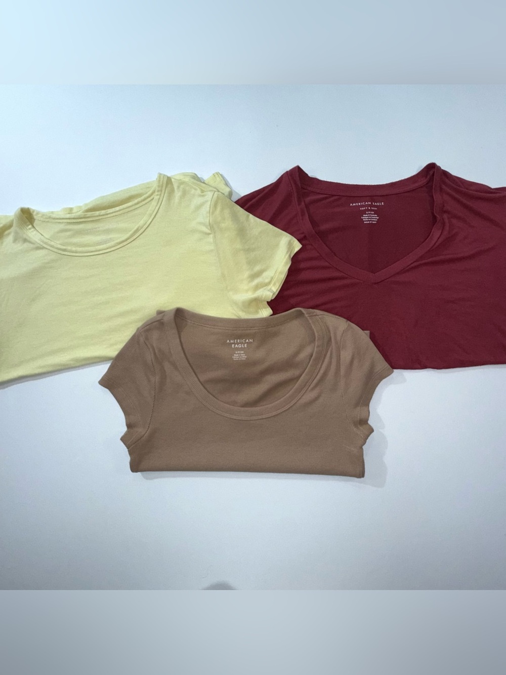 American Eagle Outfitters Bundle of 3 Size Small Tops Soft & Sexy Modal Ribbed